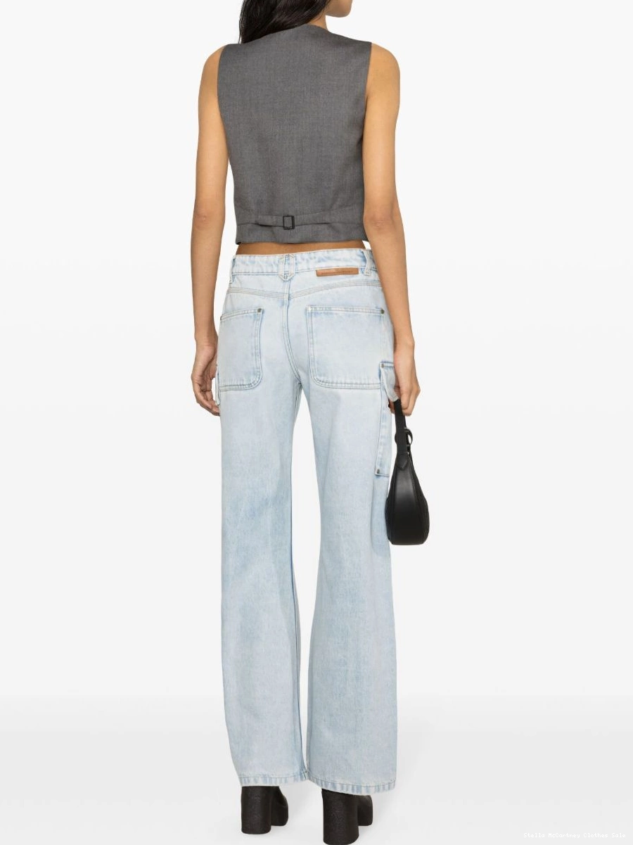 Affordable jeans cargo Stella wide-leg Women mid-rise McCartney 0708